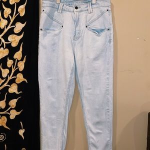 light wash straight jeans